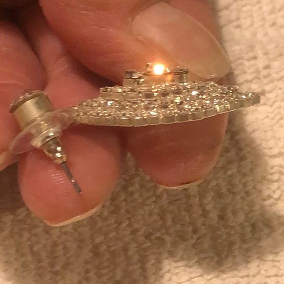 Gorgeous Rhinestone Stud Drop Earrings - Picture 2 of 9